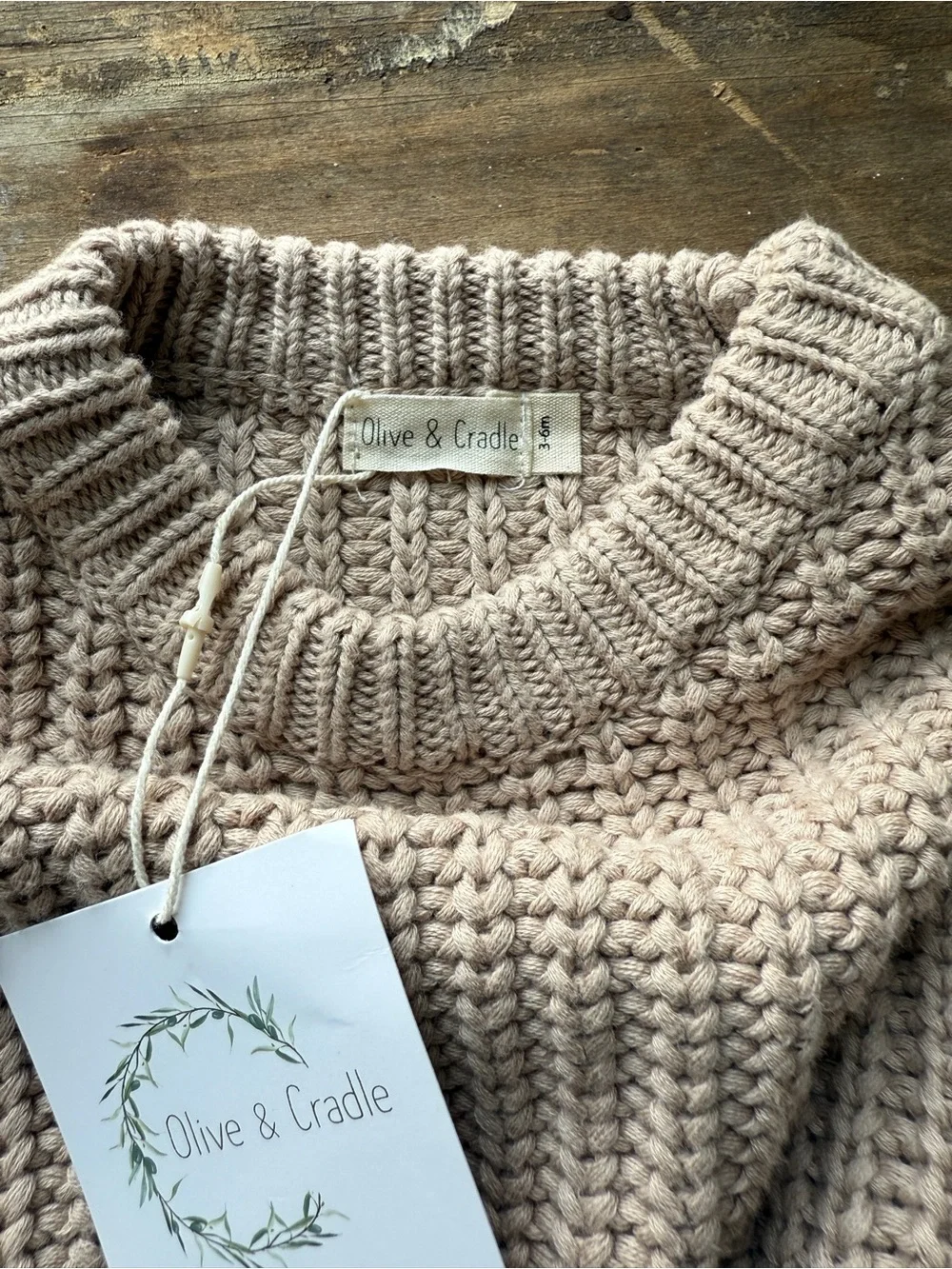 Kids Neutral Knit Sweater & Woodland Romper Set - Beige, Cream, Blush